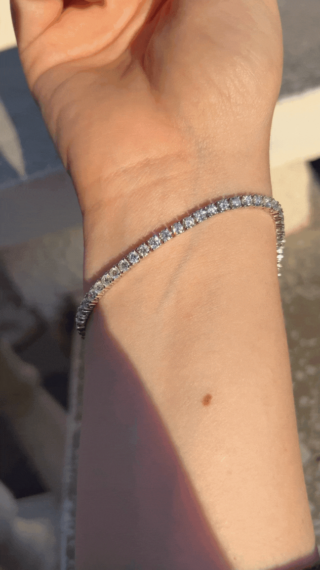 Tennis Bracelet with diamonds "Celest" 3mm