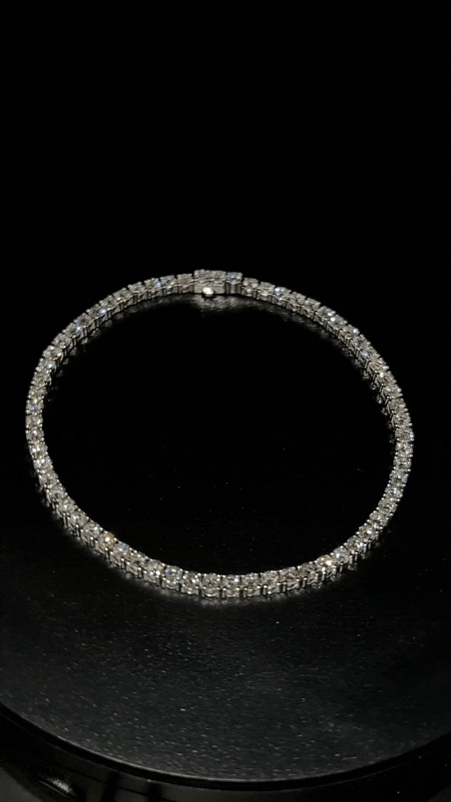 Tennis Bracelet with diamonds "Celest" 3mm