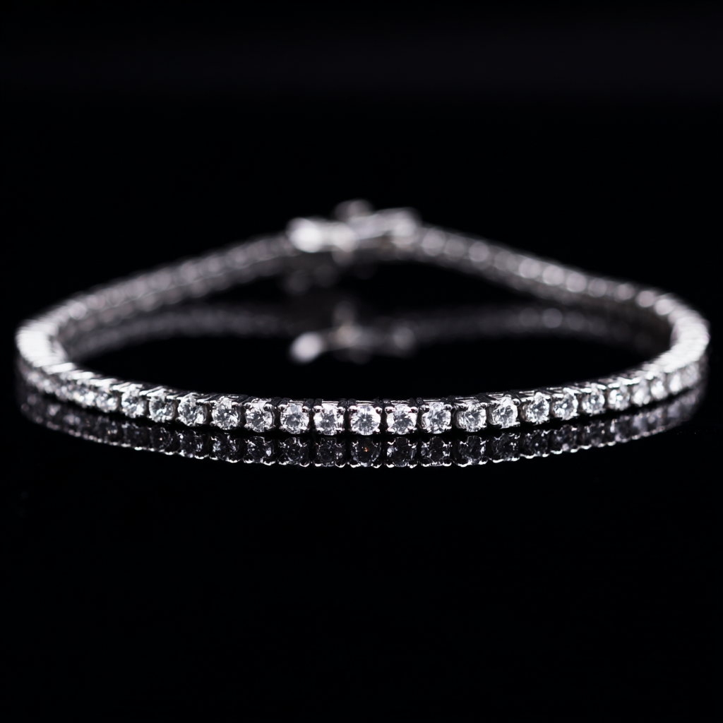 Tennis Bracelet with diamonds "Celest" 3mm