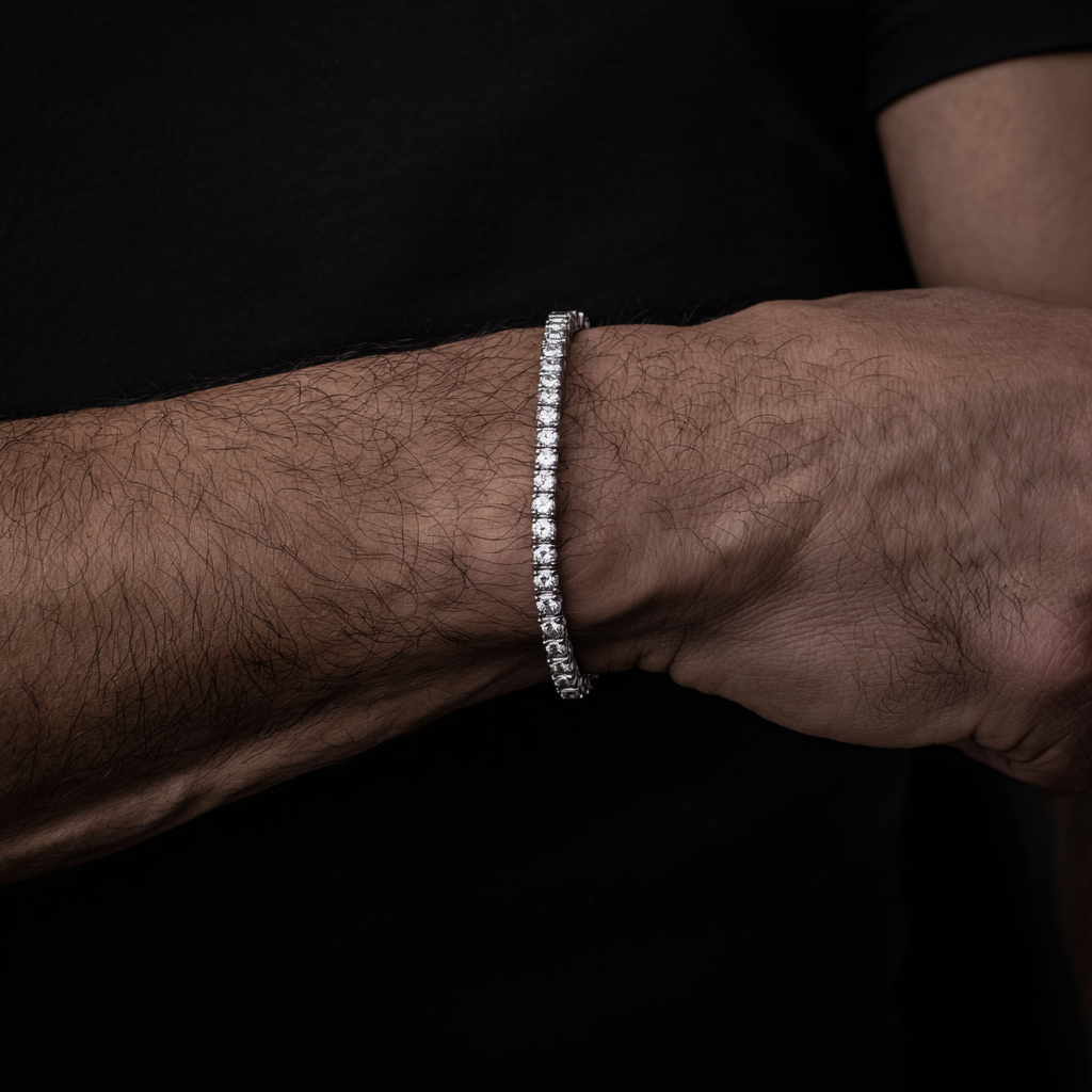 Tennis Bracelet with diamonds "Celest" 3mm