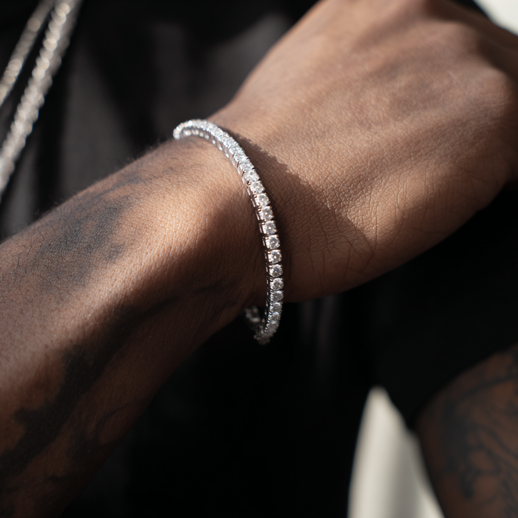 Tennis Bracelet with diamonds "Celest" 3mm