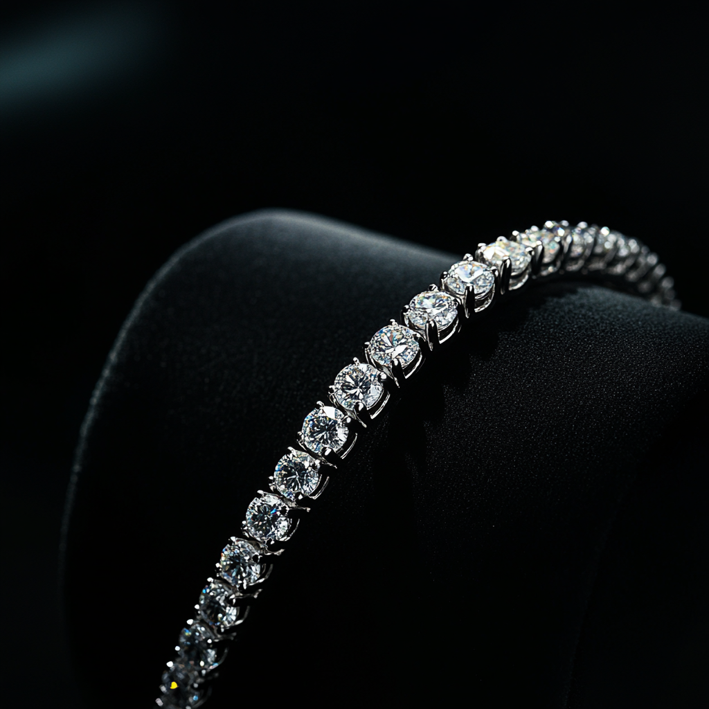 Tennis Bracelet with diamonds "Celest" 3mm