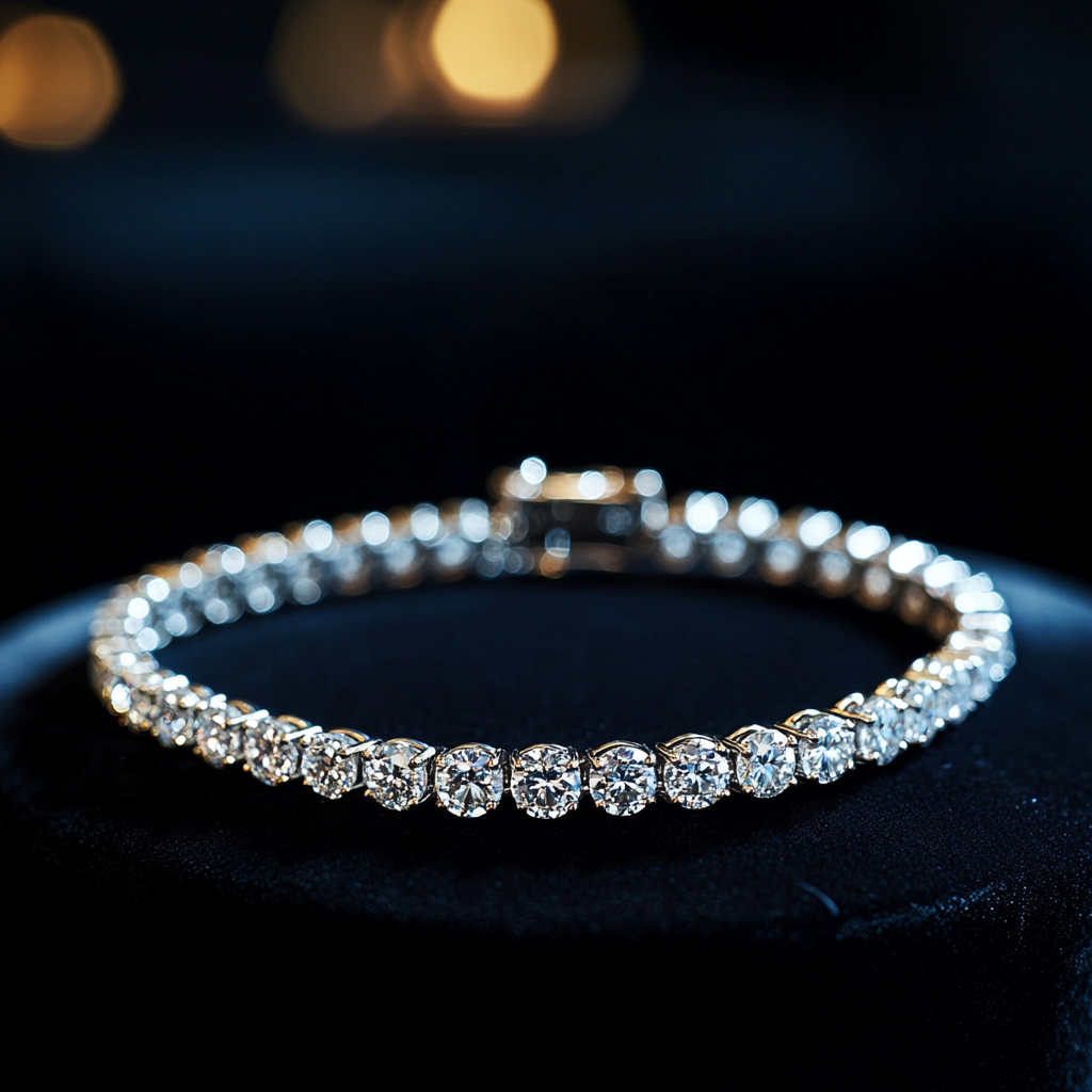 Tennis Bracelet with diamonds "Celest" 3mm